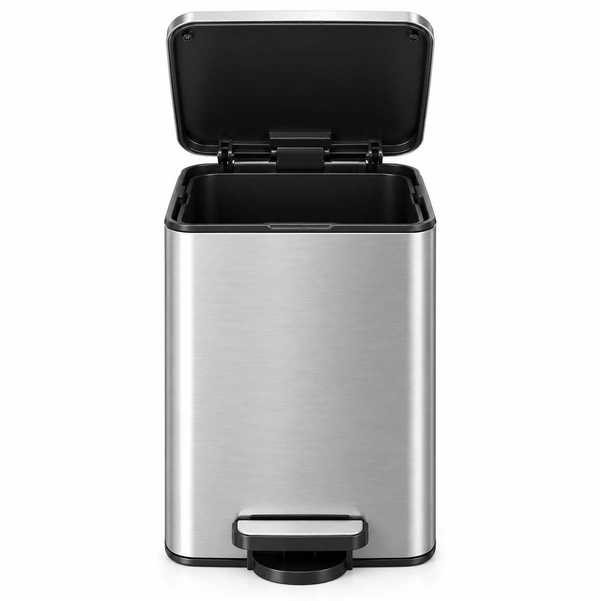 Poubelle couleur argentée 40 litres - Skoggio