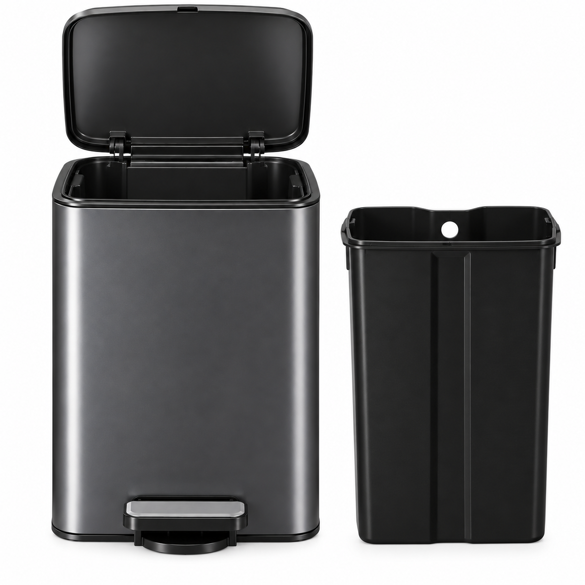 Poubelle noire 40 litres - Skoggio