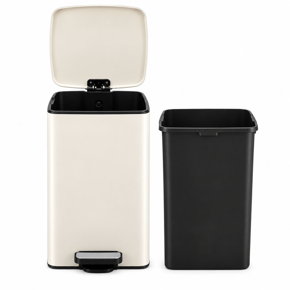 Poubelle beige 30 litres - Skoggio