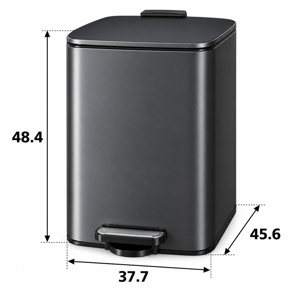 Poubelle noire 40 litres - Skoggio