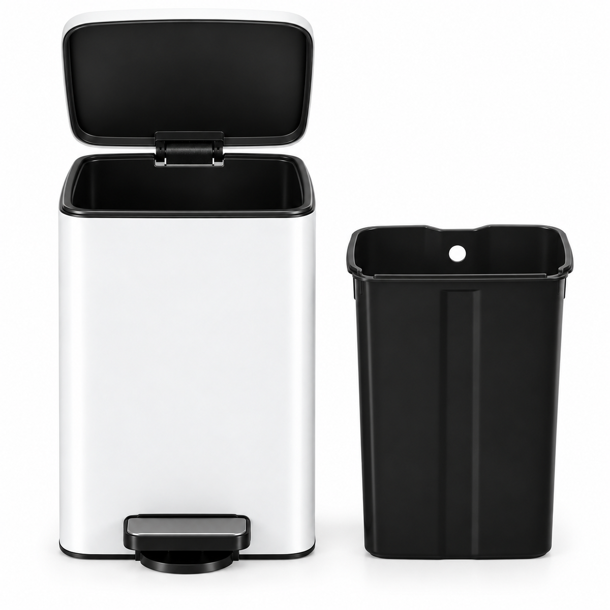 Poubelle blanche 30 litres - Skoggio