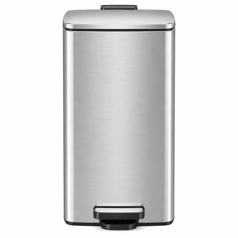 Poubelle couleur argent 30 litres - Skoggio